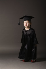 diploma graduating little student kid