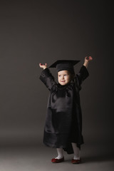 diploma graduating little student kid