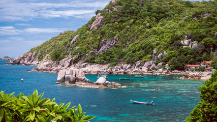 Tanote Bay with Beautiffull Coral Reef, Koh Tao, Thailand