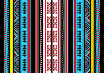 Traditional Handcrafted Romanian Etno Style Fabric Patterns