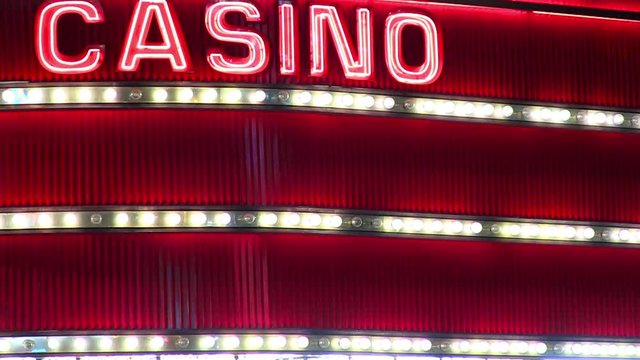 A neon casino sign loop.