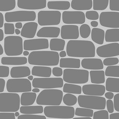 Seamless pattern with gray stones
