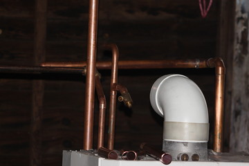Boiler installation pipework.  the beginning.