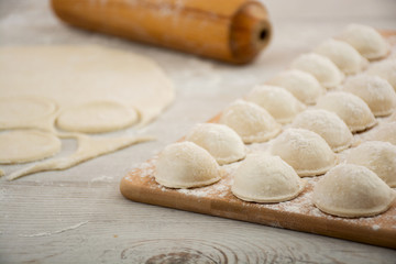 Pelmeni - Russian cuisine, meat dumplings