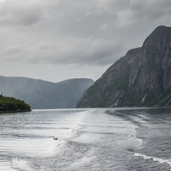 Western Brook Pond in Gros Morne National Park, Newfoundland and