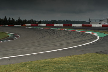 Racetrack dangerous curve