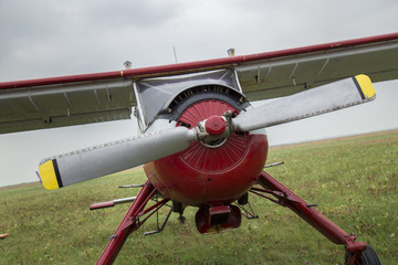plane on the white background