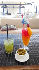 Beautiful coast and harbor of the the Canary Island of Lanzarote