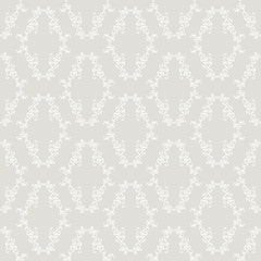 Light classic seamless pattern in retro style