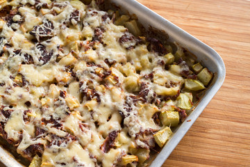 casserole with mince and courgettes