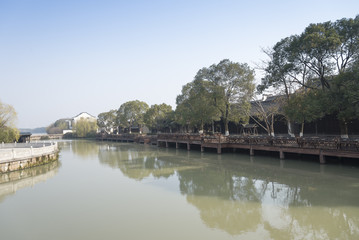 Obraz premium Jiangnan Water Village Scenery