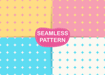 Vector illustration of seamless patterns