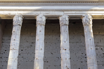 Naklejka premium Temple of Hadrian in Rome, Italy