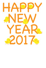 年賀状　はがきテンプレート　酉年