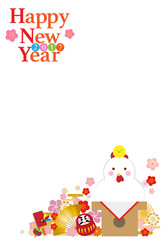 年賀状　はがきテンプレート　酉年