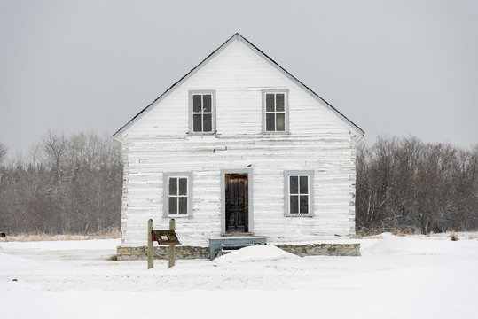 Facade of a house, Hecla Grindstone Provincial Park, Manitoba, C