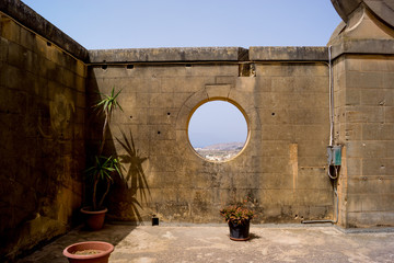 Aussichtsplattform der Kirche in Xewkija auf Gozo