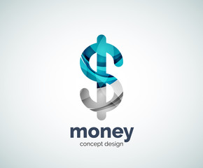 Vector dollar logo template