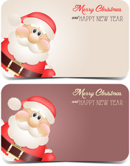 Santa Claus. Gift cards.