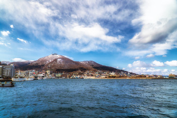 Mt Hakodate, Hokkaido, View from Hakodate port area