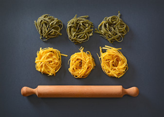 tagliatelle paglia e fieno - pasta all'uovo - fatto in casa