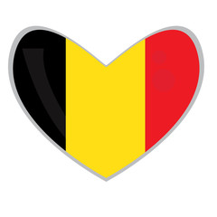 Fototapeta premium Isolated Belgian flag
