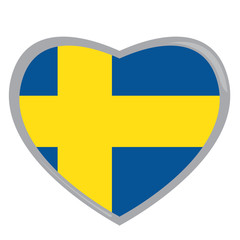 Isolated Swedish flag