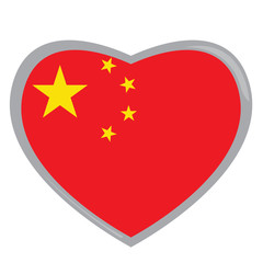 Isolated Chinese flag