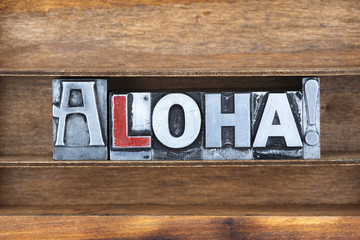 aloha exclamation tray