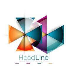 Glossy glass modern triangle layout