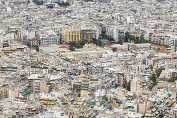 Fototapeta na wymiar Aerial view of Athens, Greece. Athens is the capital of Greece a