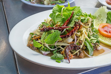 thai yummy scallop spicy mix for menu