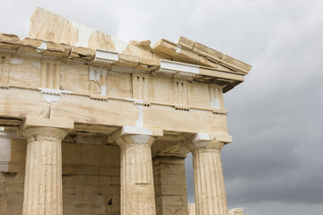 Parthenon temple on the Acropolis of Athens,Greece