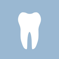 White tooth dental icon