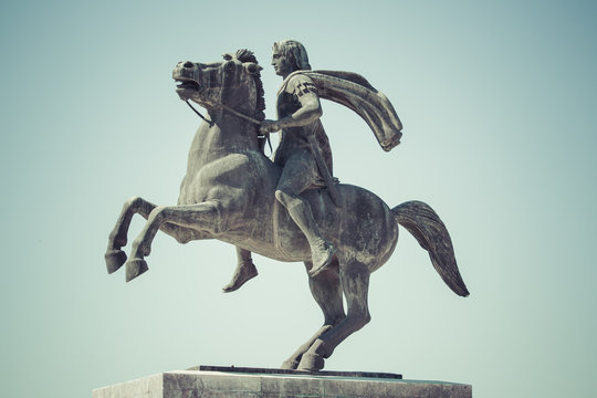 Statue of Alexander the Great in Thessaloniki, Makedonia, Greece