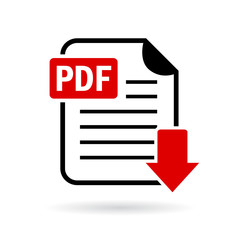 Pdf document download icon