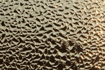 Water dew a drops on glass background