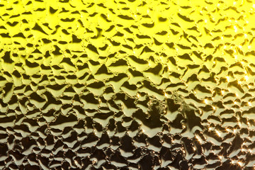 Water dew a drops on glass background