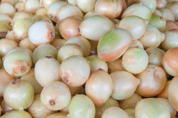 Whole unpeeled onion
