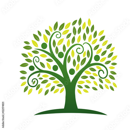 Quot Vector Green Tree People Logo Quot Photo Libre De Droits Sur La Banque D Images Fotolia Com Image Green Tree Logos Vector Graphic 01 Vector Logo Free