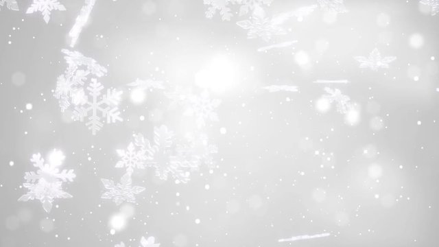 Abstract snowflake Christmas festival background with whit tone