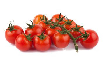fresh red tomato isolated on white