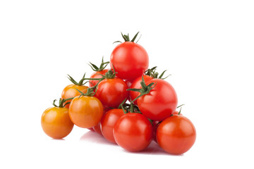 fresh red tomato isolated on white
