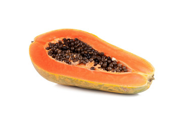 Papaya isolated on white backgroound