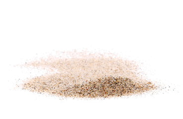 Fototapeta na wymiar pile sand isolated on white background and texture