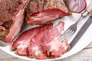 Dried pork meat