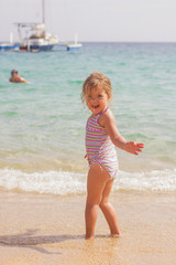 Little Girl Vacation Sea