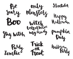 Halloween lettering quotes