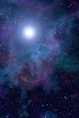 Fototapeta na wymiar Space nebula stars