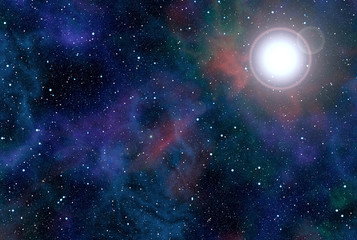 Space nebula star